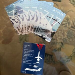 Delta 717 Aircraft Playing Cards Set